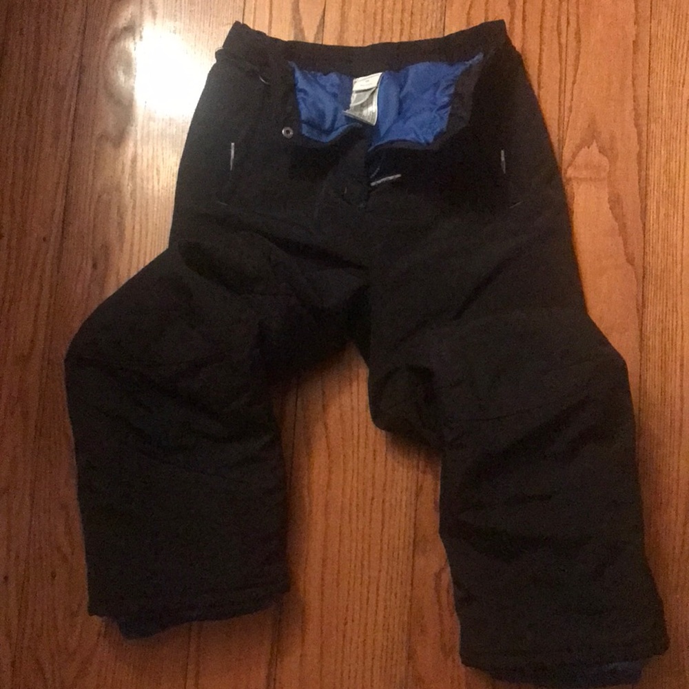 Amazon Essentials Boys XL Ski pants Black with blue lining